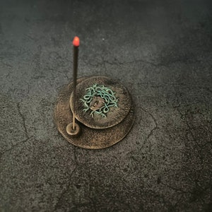 Medusa Gorgon incense holder Altar Thurible Greek Censer Mythology Decoration Witchcraft HANDMADE