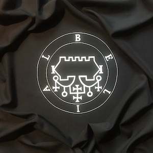 Belial tablecloth Goetia demon sigil Ritual Altar Lesser Key Solomon Witchcraft supplies  Sorcery Handcrafted