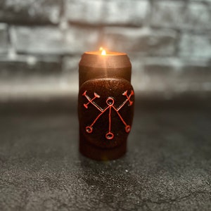 Marbas Sigil Goetia demon candlestick Ritual Altar Witchcraft supplies  Handcrafted