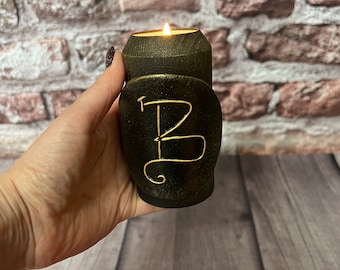 Mammon Sigil Occult Altar Candlestick