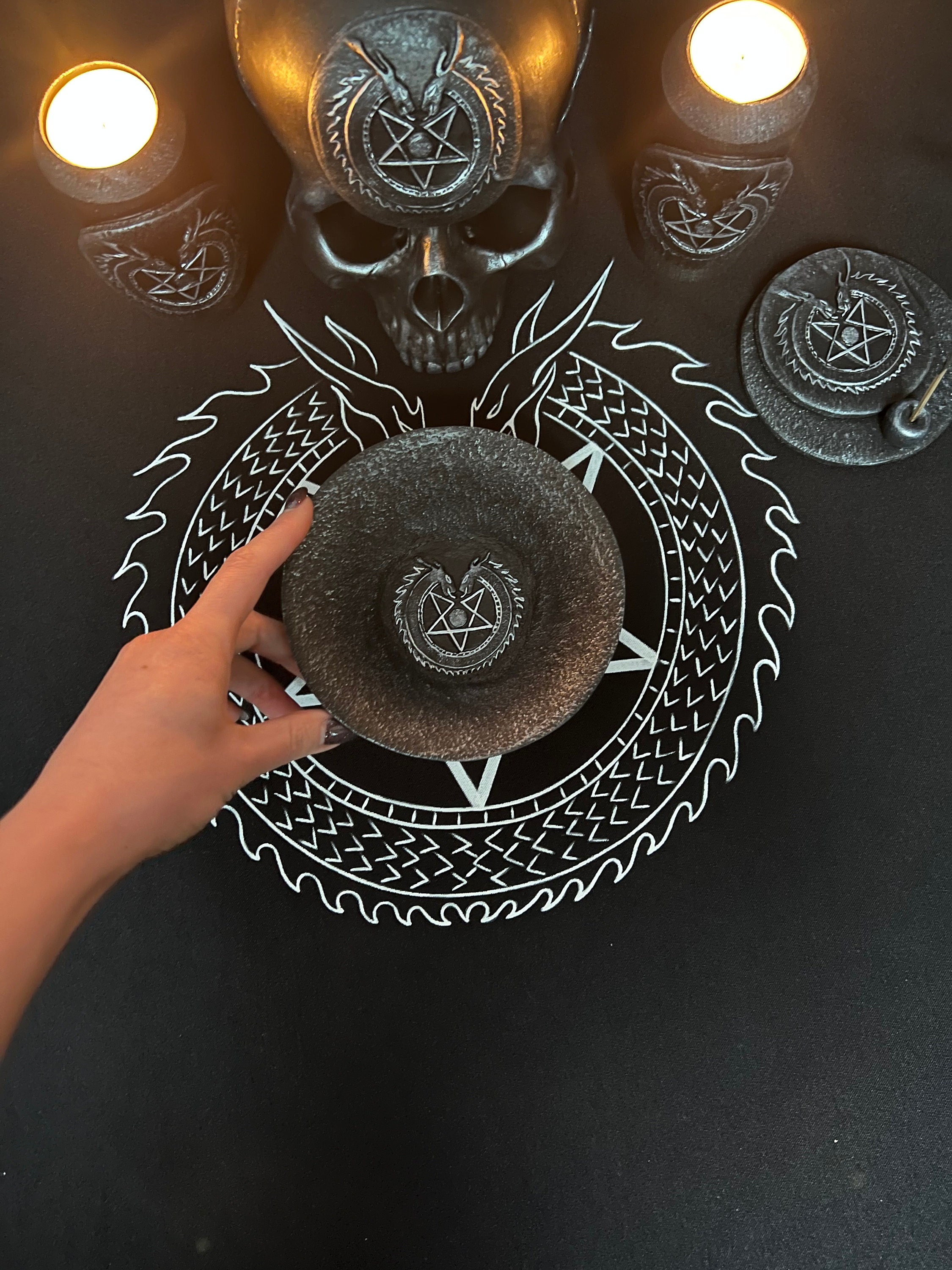 Dragon Azerate Anti Cosmic Satanism Offering Bowl - Etsy