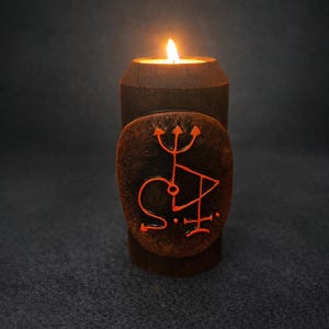 Castiçal do Altar Samael Qliphoth