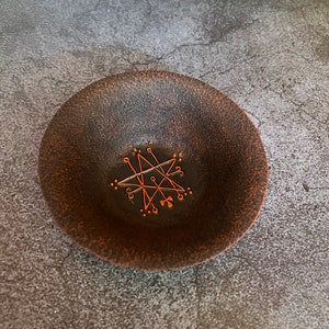 Astaroth sigil Demon Goetia Altar Ritual offering bowl Lesser key Solomon Witchcraft supplies Handcrafted