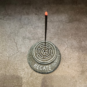 Hecate Triple Goddess Altar Ritual Incense holder Witchcraft supplies Sorcery Handcrafted