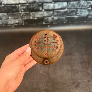 Andromalius Goetia Demon Sigil Altar Ritual Incense holder Witchcraft supplies Sorcery Handcrafted
