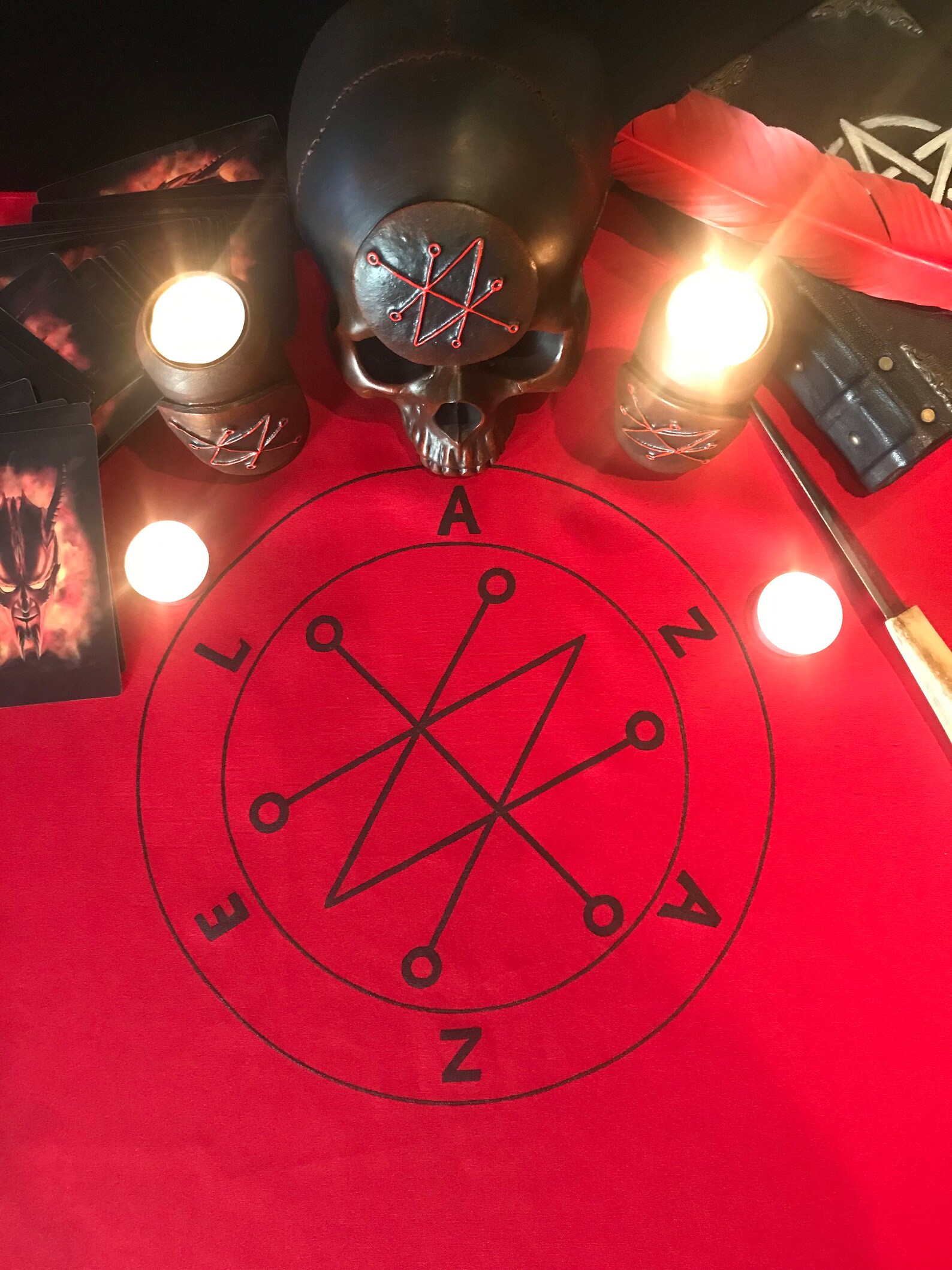 Azazel Sigil Altar Tablecloth - Etsy