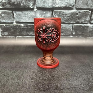 Valac Sigil Goetia Demon Altar Ritual Cup Lesser key Solomon Demonology Witchcraft supplies  Handcrafted
