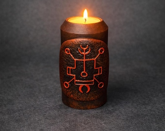 Vassago sigil Kleiner Schlüssel Solomon Kerzenhalter