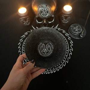 Chaos magic Dragon Azerate Anti Cosmic Satanism Altar Plate Ritual offering bowl Witchcraft supplies