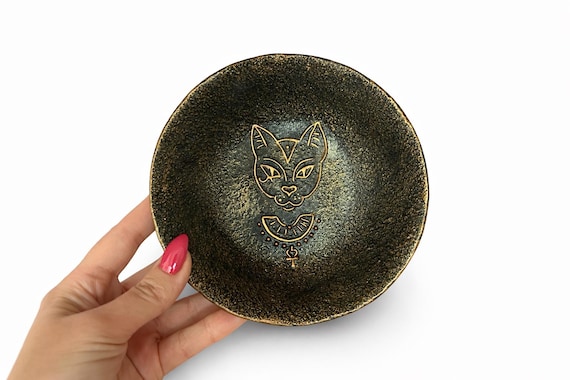 Bastet Cat Goddess Egyptian Altar Ritual Offering Bowl - Etsy