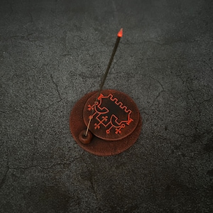 Belial Sigil Demon Goetia Altar Ritual incense holder Solomon Magic tool Witchcraft supplies Handcrafted