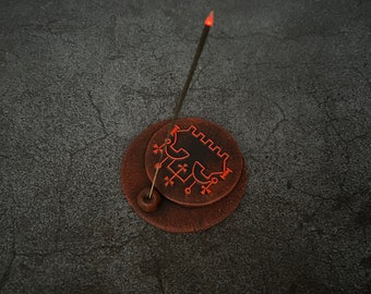 Belial Sigil Demon Goetia Altar Ritual Räucherstäbchenhalter Solomon Magie Werkzeug Hexerei Zubehör Handgefertigt
