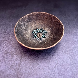 Medusa Gorgon Greek Mythology Altar Ritual Offering bowl Decoration bowl Witchcraft Handcrafted