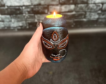 Kali goddess Altar Ritual Candlestick