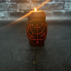 Goetia Altar Ritual candlestick 72 demons Solomon magic Demonology Witchcraft supplies Handcrafted