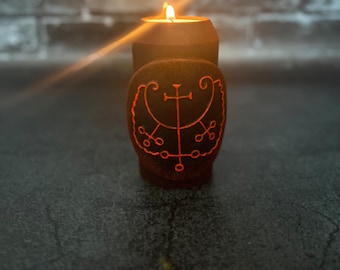 Goetia candlestick 72 demons Candle holder Ritual altar Solomon demonology Witchcraft supplies  Sorcery