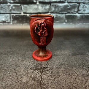 Santa Muerte Heiliger Tod Altar Tasse Ritual Werkzeug Okkultes Dekor Hexerei Zubehör Handgefertigt