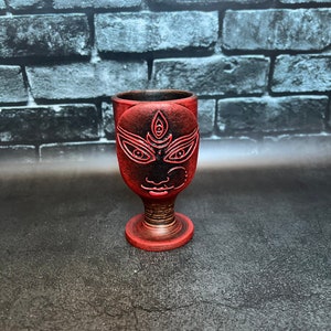 Kali Hindu Goddess Kalima Altar Ritual Goblet  Decoration Witchcraft supplies Handcrafted