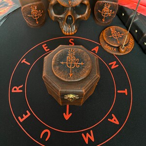 Caja de Santa Muerte Altar de la Muerte Santa Muerte sigil Altar Suministros de brujería Hechicería
