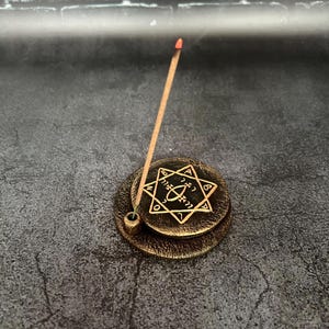 Babalon Thelema Aleister Crowley Altar Ritual Räucherstäbchenhalter Hexerei Bedarf Zauberei Handgefertigt