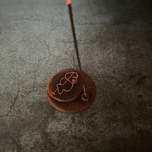 Clauneck Sigil Luciferian Demonic Money magic Altar Ritual Incense holder Witchcraft supplies Handcrafted
