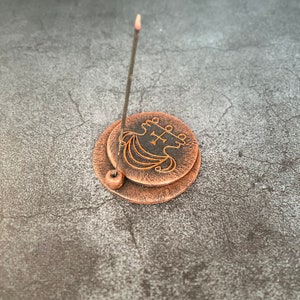 Agares sigil Goetia Demon Altar Ritual Incense holder Solomon Spell Witchcraft supplies Handcrafted