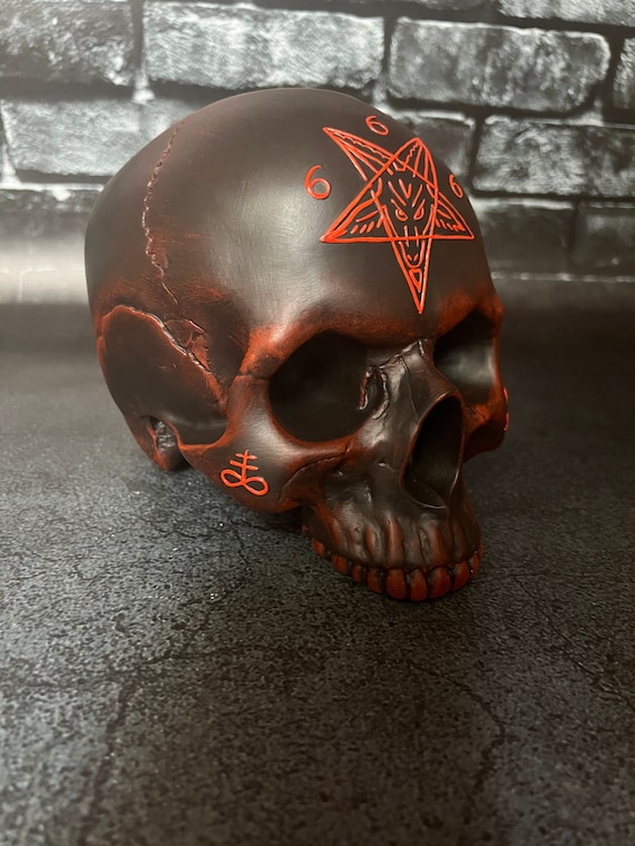 Speed l Satan／CRANIUM Baphomet Sulfur Hail Satan 666 Skull - Etsy