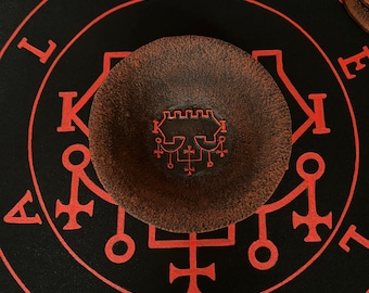 Belial Sigil Altar Offering Bowl Goetia Demon Ritual Plate