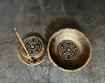 Hecate Greek goddess Altar SET Pagan Ritual tool Witchcraft supplies Handcrafted
