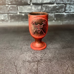 Bael Demon sigil Goetia Altar Ritual cup Lesser Key Solomon Occult tool Witchcraft supplies Sorcery Handcrafted