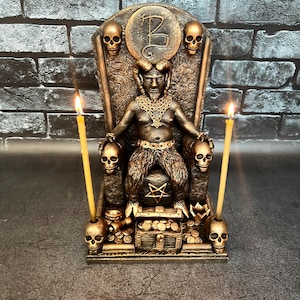 Mammon Demon Sigil Altar Ritual Statue Demonology Handcrafted Occult Tool Witchcraft