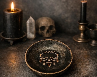 Llave menor Sigilo de Salomón Belial Placa de Goetia