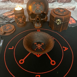 Bael sigil Goetia Altar offering bowl Ritual tool Lesser key Solomon Demonology Witchcraft supplies Sorcery