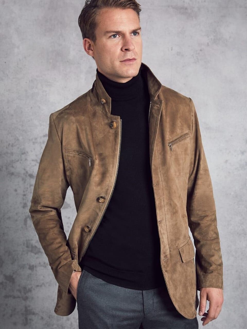 suede jacket men