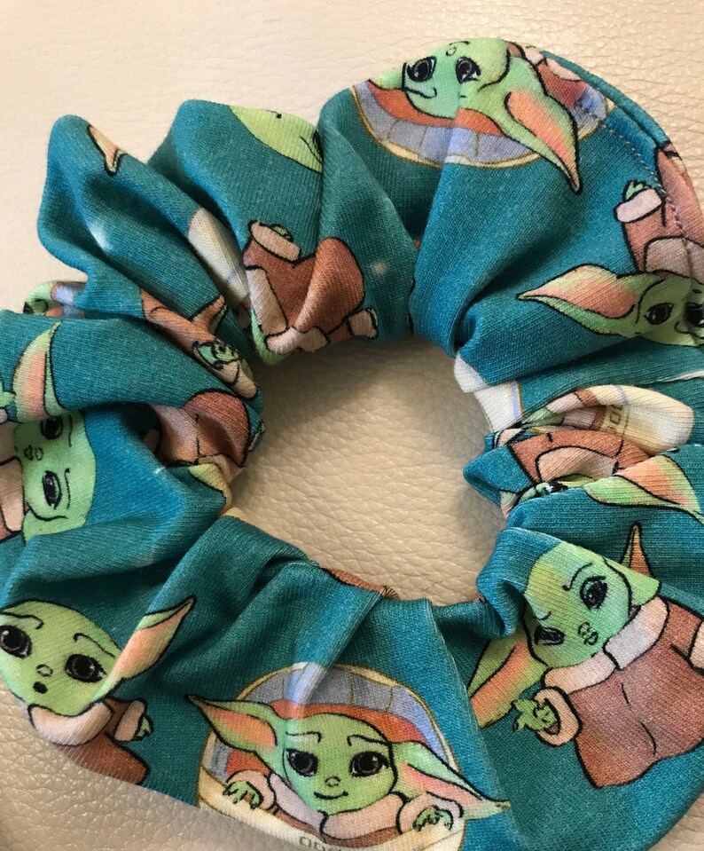 Baby Yoda Mandalorian Superman or Harry Potter hair scrunchies or headbandAlice band Batman