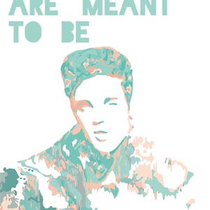 Elvis Presley | Can’t Help Falling In Love | Meant To Be | Wall Art | Print | Watercolour | A4 | A5 | Lyrics | Rock & Roll | Music