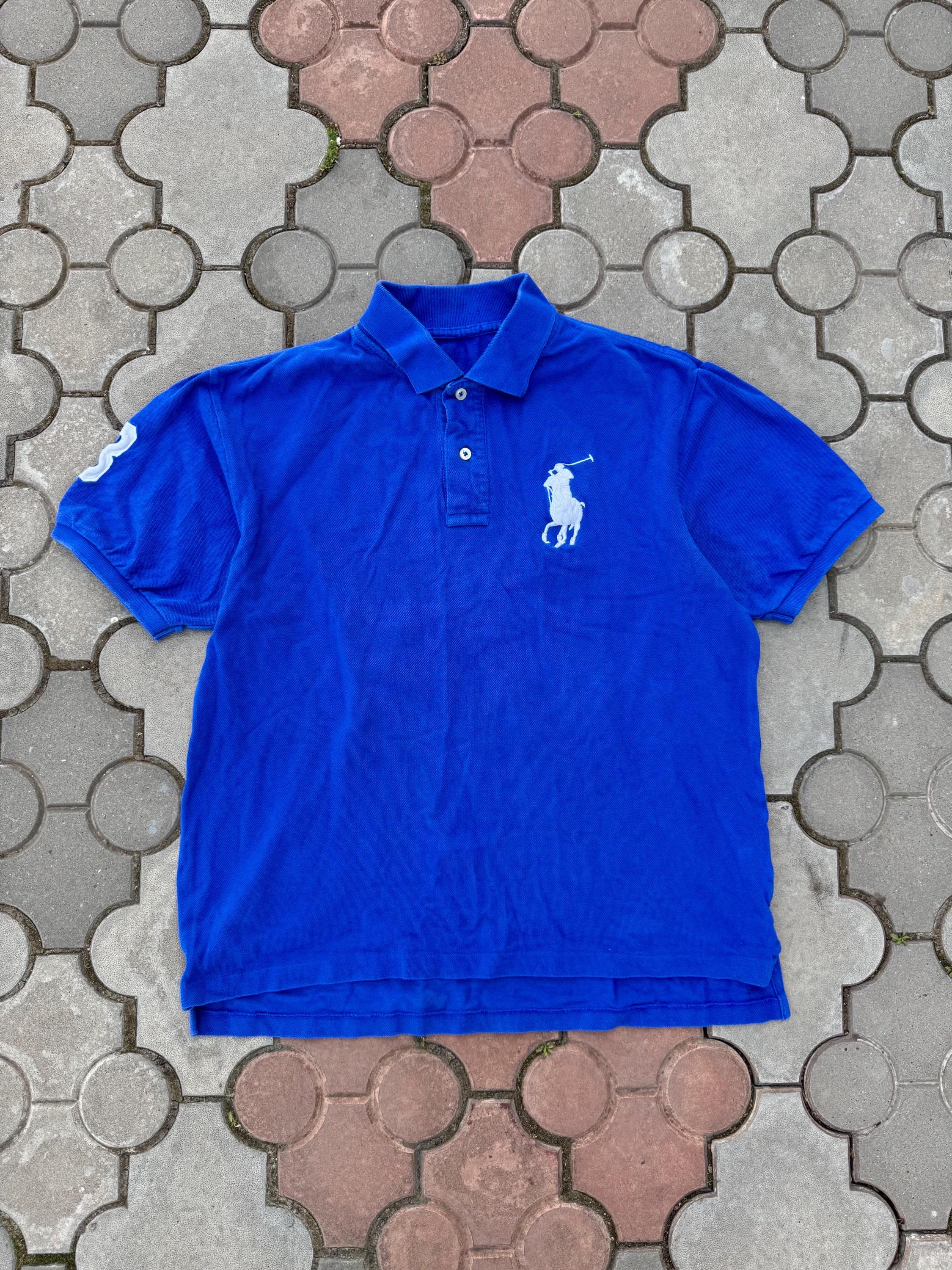 ネイビー　POLO RALPH LAUREN チーフキーフ　ビックポニー　ピチT Polo Ralph Lauren Polo T-Shirt New York USA #5 Big Pony