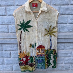 Kenzo Linen Top - Etsy