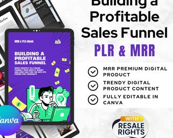 Sales Funnel Guide: Editable Canva eBook (MRR PLR)