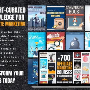 700+ Affiliate Marketing Courses & Training Bundle | Ebooks, Videos, Workbooks | Educational Mastery Pack image 5