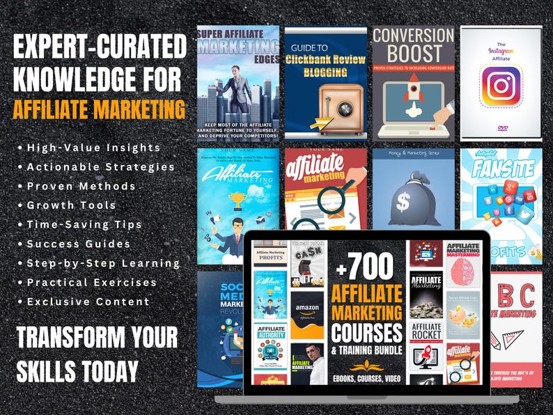700+ Affiliate Marketing Courses & Training Bundle | Ebooks, Videos, Workbooks | Educational Mastery Pack image 5