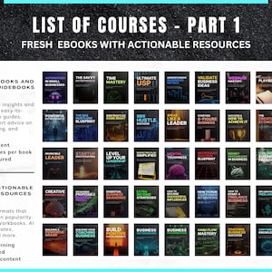 100+ Digital Business & Entrepreneurship Courses | eBooks, Videos, Workbooks | Digital Learning Bundle image 4