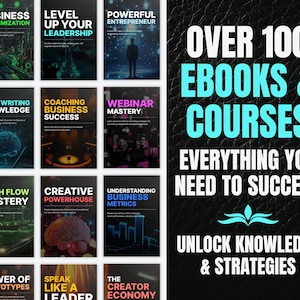 100+ Digital Business & Entrepreneurship Courses | eBooks, Videos, Workbooks | Digital Learning Bundle image 2