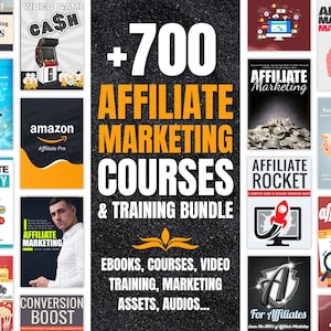 700+ Affiliate Marketing-Schulungspaket | Ebooks, Videos, Arbeitshefte | "Pädagogisches ""Mastery Pack""."