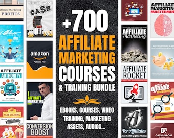 700+ Affiliate Marketing Courses & Training Bundle | Ebooks, Videos, Workbooks | Educational Mastery Pack