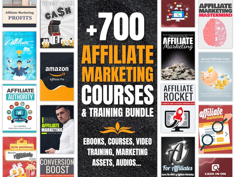 700+ Affiliate Marketing Courses & Training Bundle | Ebooks, Videos, Workbooks | Educational Mastery Pack image 1