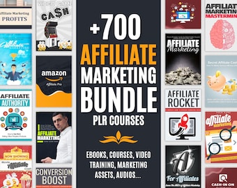 700+ PLR Courses, Huge Bundle for Affiliate Marketing Mega Pack (Ebooks, Courses, Video Training,) with private label rights