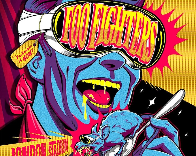 FOO FIGHTERS Poster Print Wall Art - Vintage Rock Memorabilia