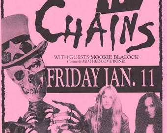 ALICE IN CHAINS Poster Print Wall Art - Vintage Rock Memorabilia