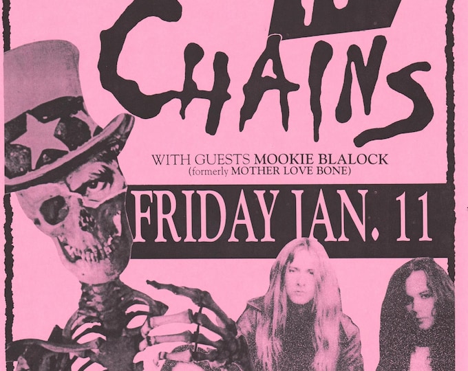 ALICE IN CHAINS Poster Print Wall Art - Vintage Rock Memorabilia